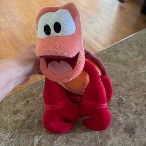The Little Mermaid Sebastian Crab 10" Plush Disney Movie Walt Disney Stuffed Toy
